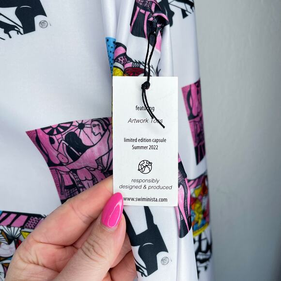 NWT Swiminista James Peter Henry Good Vibes Long Sleeve Rashguard Top Mens XL - Picture 8 of 9